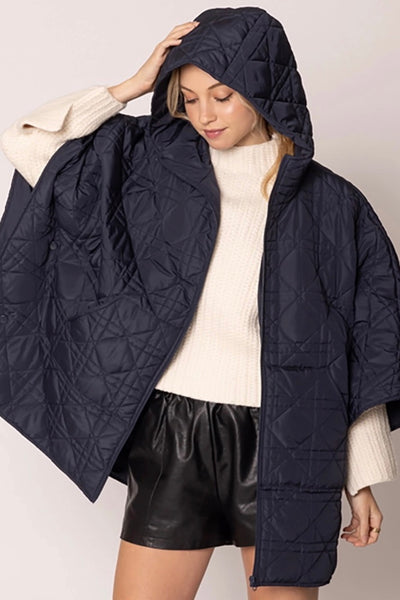 Lauren Quilted poncho