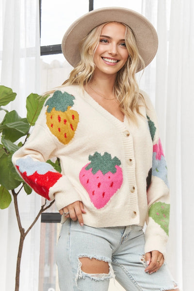 Strawberry Cardigan