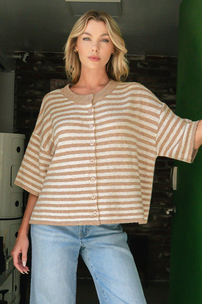 Everly Stripe Cardigan