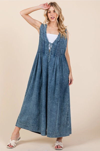 Denim Romper