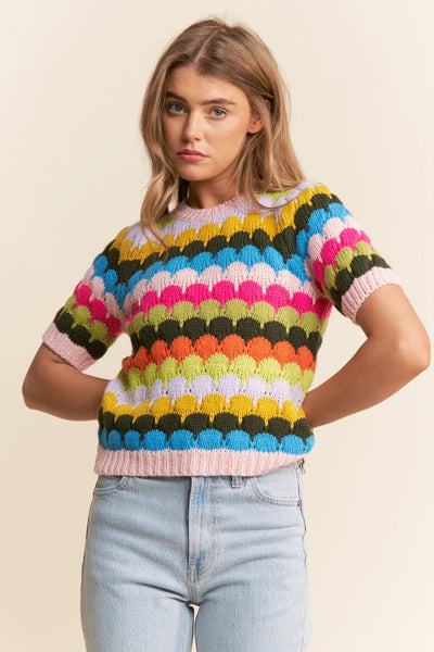 Aesha scallop pullover