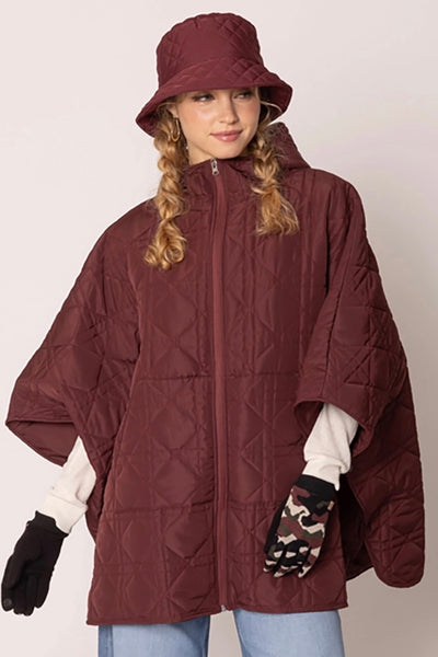 Lauren Quilted poncho