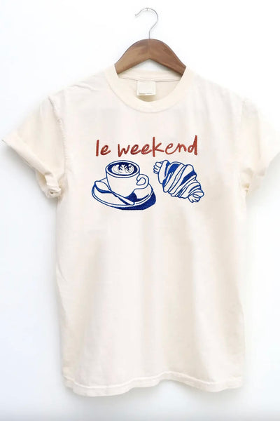 Le Weekend Embroidered TEE ***PREORDER***