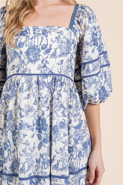 Amelie Toile Dress