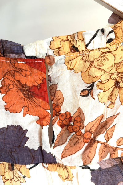 Fall Floral Blouse