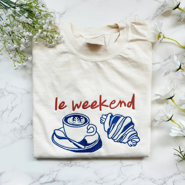Le Weekend Embroidered TEE ***PREORDER***