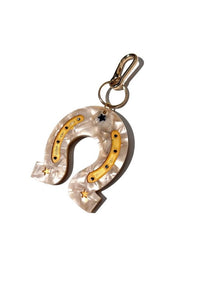 Lucky Horseshoe Bag Charm + Keychain