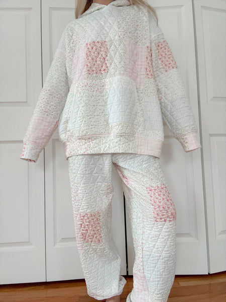 So Good! Pink Quilted joggers