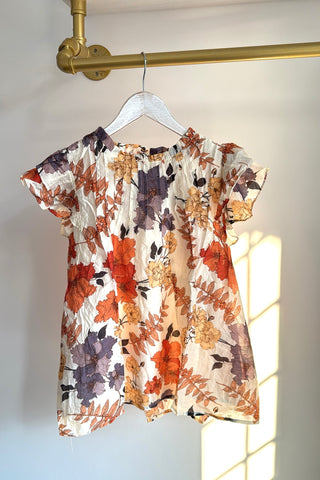 Fall Floral Blouse