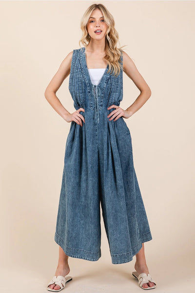 Denim Romper