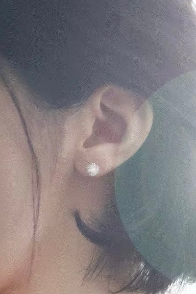 Favourite Things Sterling Snowball Earrings