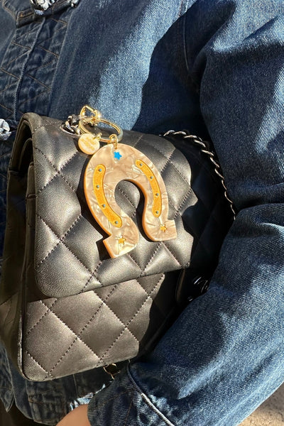 Lucky Horseshoe Bag Charm + Keychain