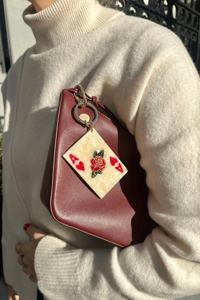 Ace of Hearts Bag Charm + Keychain