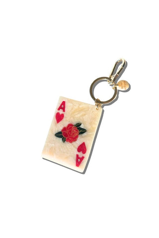 Ace of Hearts Bag Charm + Keychain