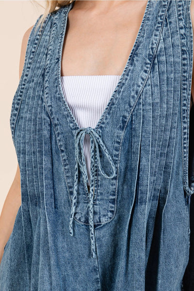 Denim Romper