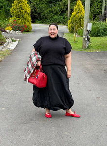Bubble Hem Midi Skirt/Dress