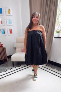 Bubble Hem Midi Skirt/Dress