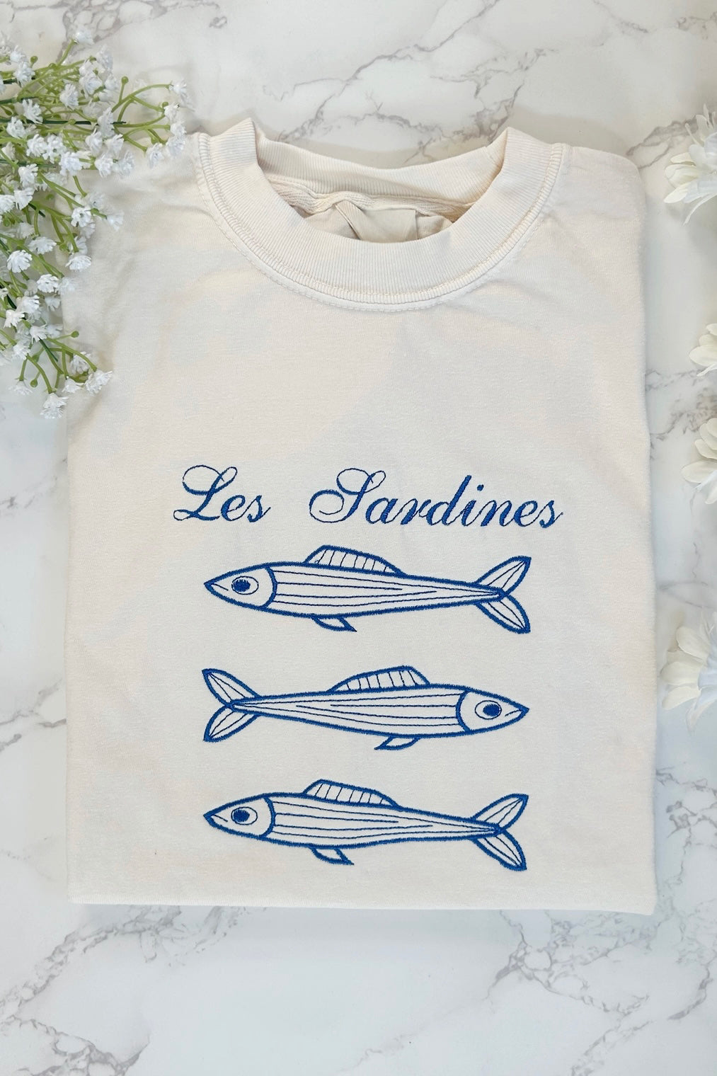 Les Sardines Embroidered TEE