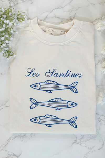Les Sardines Embroidered TEE
