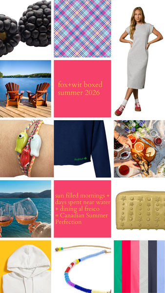 fox+wit boxed Summer 2026 * NO DISCOUNT CODES APPLICABLE