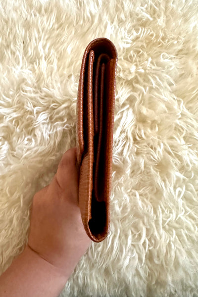Louis Vuitton Epi Porte Feuille Sarah Leather Long Trifold Wallet - Epi Canelle