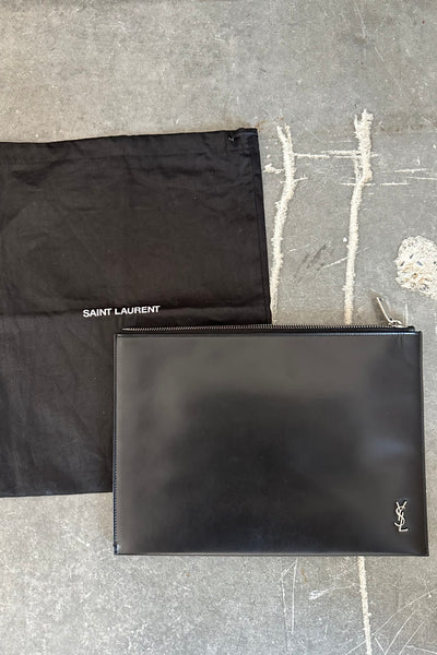 YSL Cassandre Zipper Clutch Bag