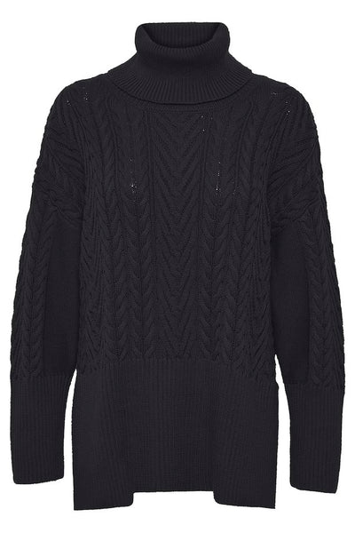 Rennah Cable Knit Turtleneck
