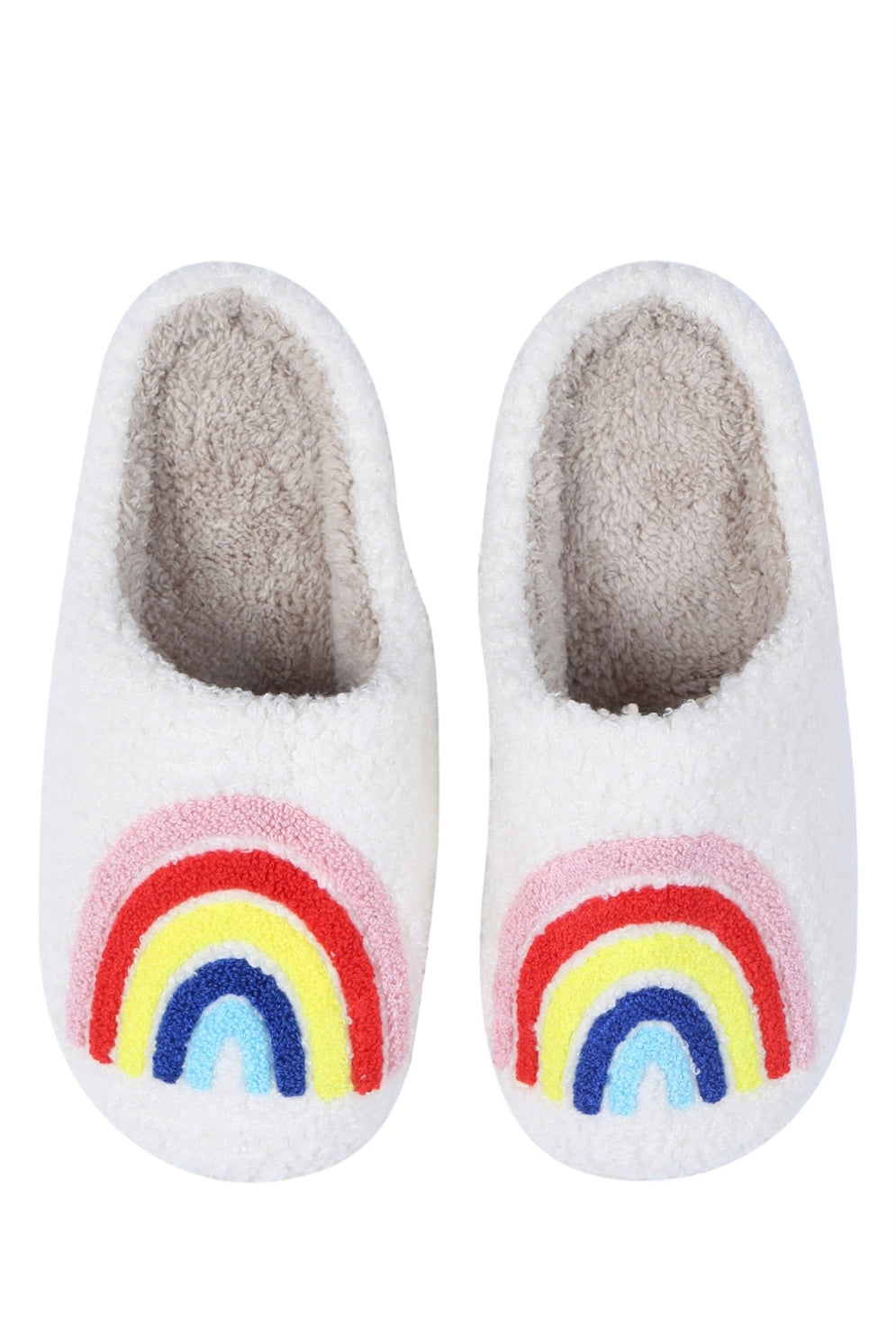 Rainbow Tufted Slippers