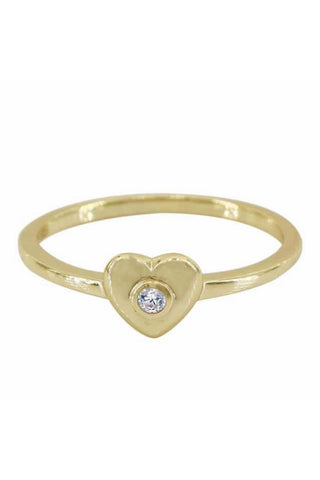 The Tiny Sparkle Heart Ring