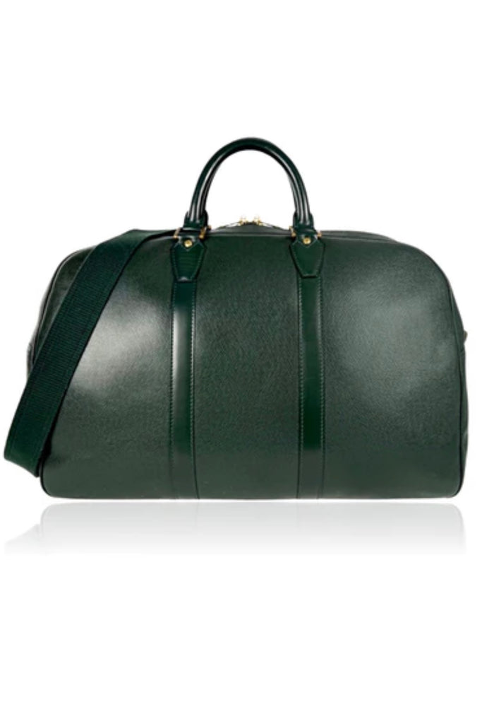 Louis Vuitton, Bags, Louis Vuitton Boston Taiga Kendall Duffle Bag Verde  With Authentic Lv Shoulder