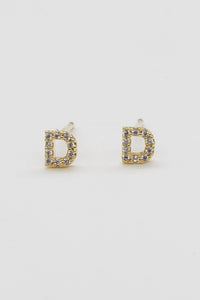 Sparkle Initial Single Stud - gold filled mix and match