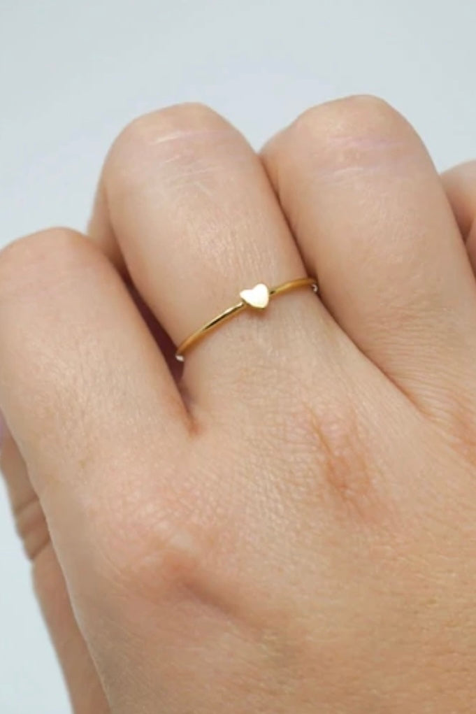 The Tiniest Heart Ring - sizes 6 and 7
